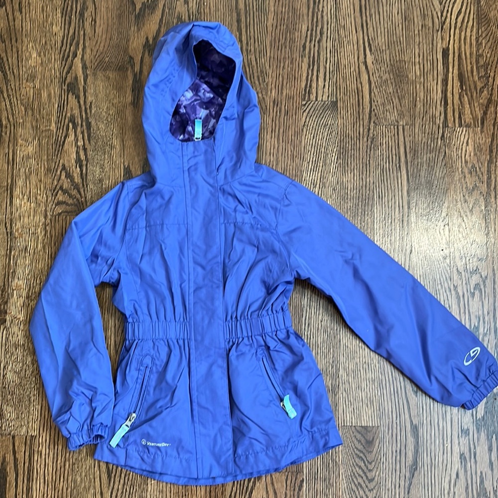 Champion Little Girls Zip Up Windbreaker Rain Jacket